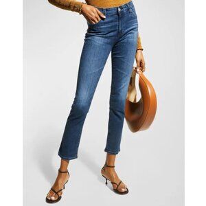 AG Adriano Goldschmied Mari High Rise Straight Jeans Medium Dark Wash Size 26